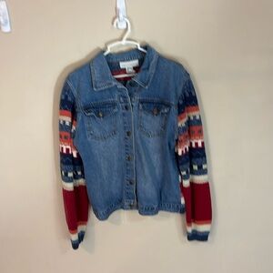 Vintage Real Comfort Southwestern Jean Jacket Size Medium